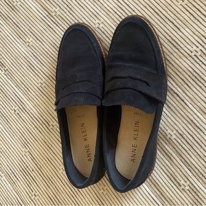 Anne Klein Black Loafers size 8